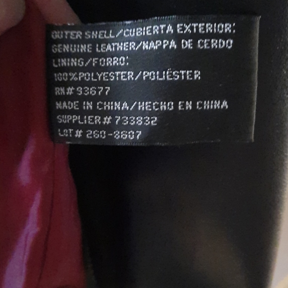 Black Genuine Leather Jacket - Picture 3 of 5